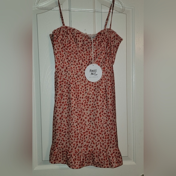 Princess Polly Pink and Red Floral Dress NWT - Picture 2 of 6
